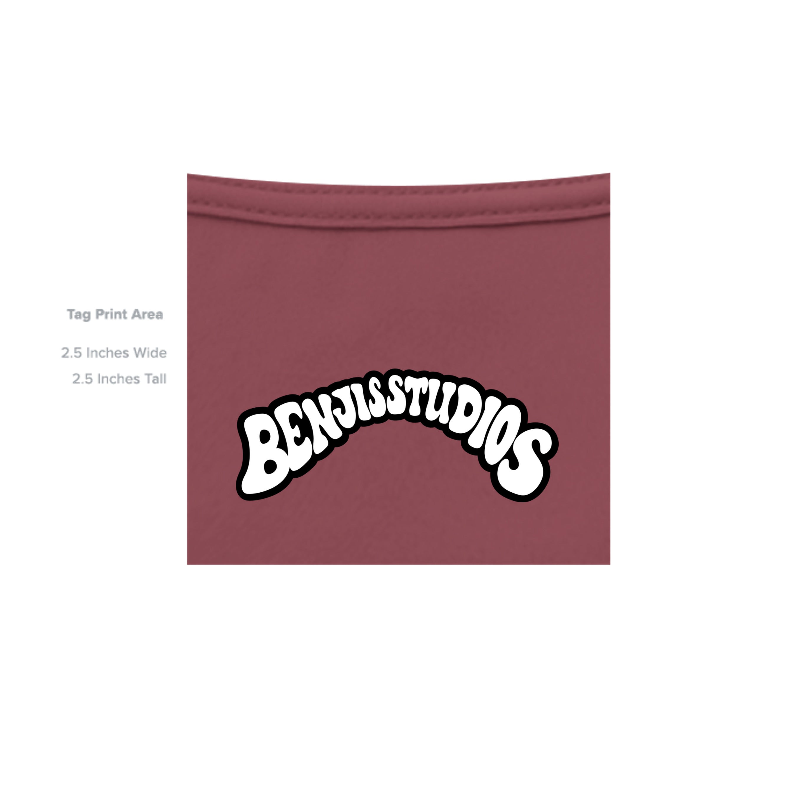 Solid Maroon Triblend - 3413C - INSIDE_TAG_LINE